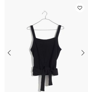 Texture & Thread Tie-Wrap Tank Top